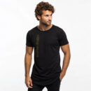 Men’s Longline Curved T-shirt plain Black design