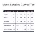 Men’s Longline Curved T-shirt plain Black design