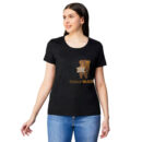 Women Luxury T-shrit Teddy Bear Design Black Colour