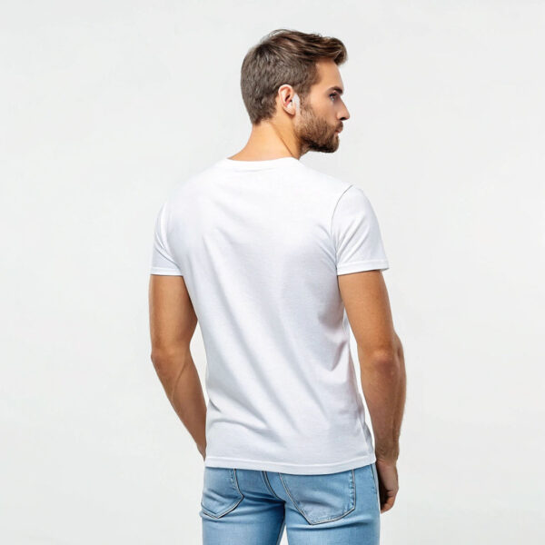 Men’s Luxury Tshirt signature design White colour - Image 4