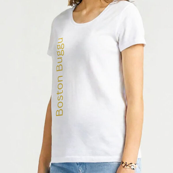 Women Luxury T-shrit Plain Design White Colour - Image 4