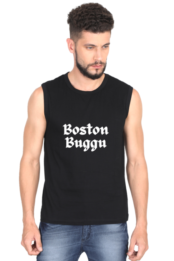 Men’s Sleeveless T-Shirt,workout t-shirt,both side print, premium quality gym t-shirt - Image 2